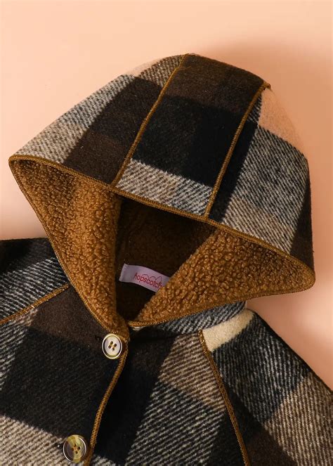 Shop Online Boys Brown Full-Sleeve Checkered Jacket at ₹1438