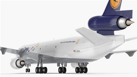 McDonnell Douglas MD11 Tri Jet Airliner Lufthansa Cargo 3D Model $99 ...