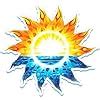 Buy Colorful Sun Beautiful Sunrise - Vinyl Sticker Waterproof Decal ...