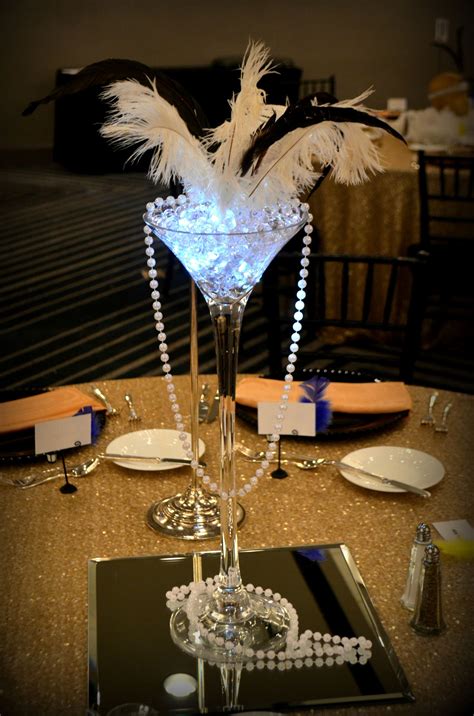 Great Gatsby Centerpiece http://www.idealpartydecorators.com | Gatsby ...