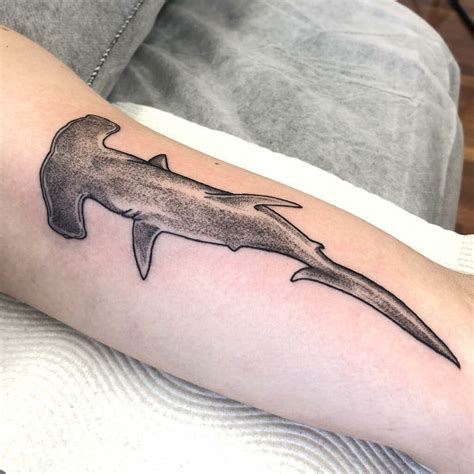 Tribal Hammerhead Shark Tattoo