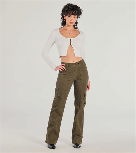 Women's Olive Green Pants & Windsor