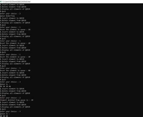 Image result for Program for Queue Using Array in C