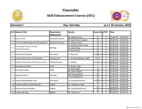 SEC Timetable - Social - Bachelor of Law (DU LLB Entrance Exam NOTES ...