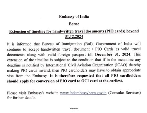 Embassy of India, Berne, Switzerland : Important information regarding ...