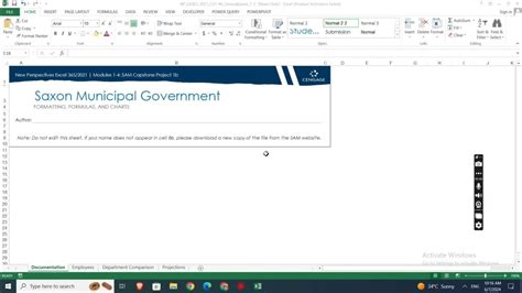 Illustrated Excel 2019 Module 1 4 Sam Capstone Project 1A 的图像结果