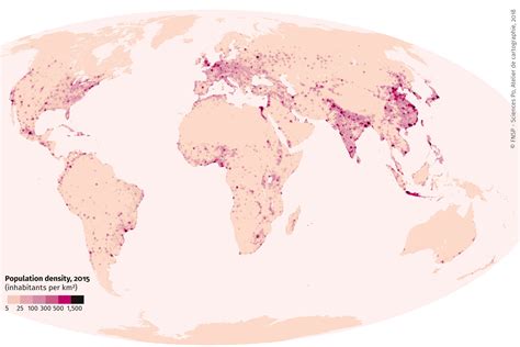 Population density, 2015 - World Atlas of Global Issues