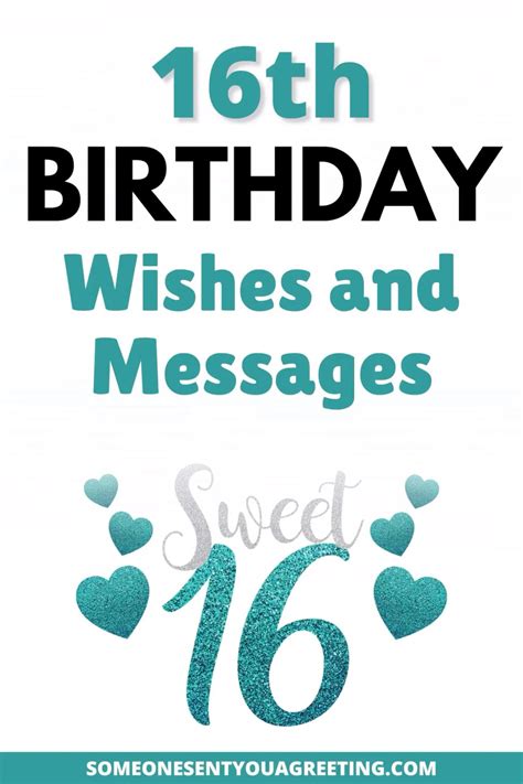 Best 13 64 Happy 16th Birthday Wishes For Boys And Girls As They Turn ...