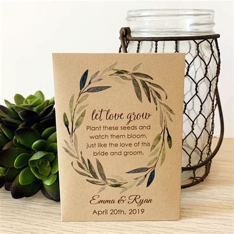 NEW SIZE - DIY Custom Seed Packets, Kraft, Personalized Envelopes ...