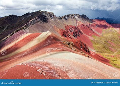 Rainbow Mountains in Peru, Peruvian Andes Stock Image - Image of ...