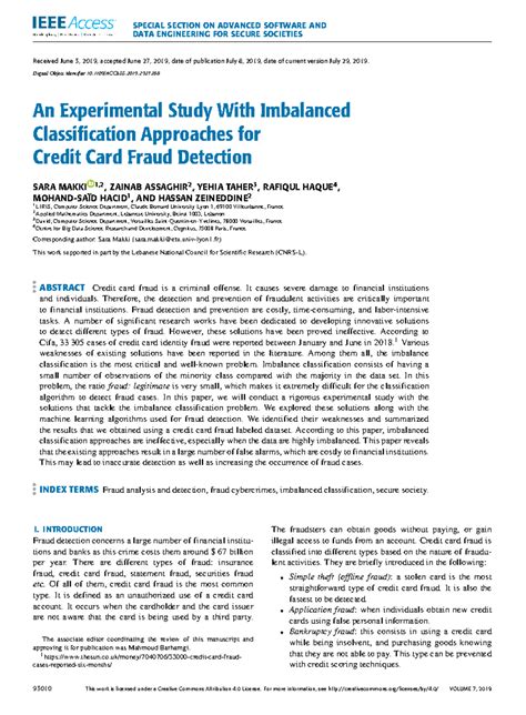 An Experimental Study With Imbalanced Classification Approaches for ...