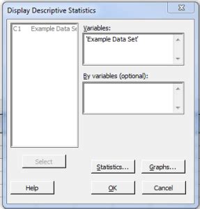 Image result for Find Mean Using Minitab