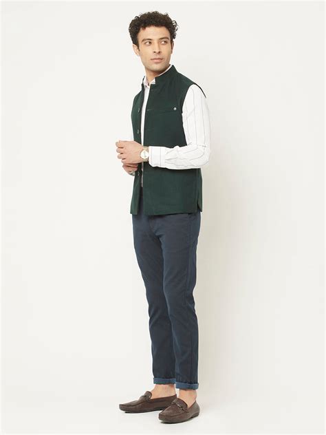 Waistcoat in Emerald Green Tone – Crimsoune Club