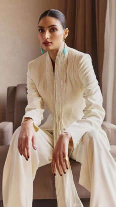 Athiya Shetty's power dressing commands attention