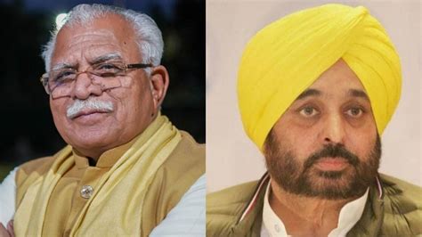 Punjab CM Bhagwant Mann meets his Haryana counterpart to discuss SYL ...