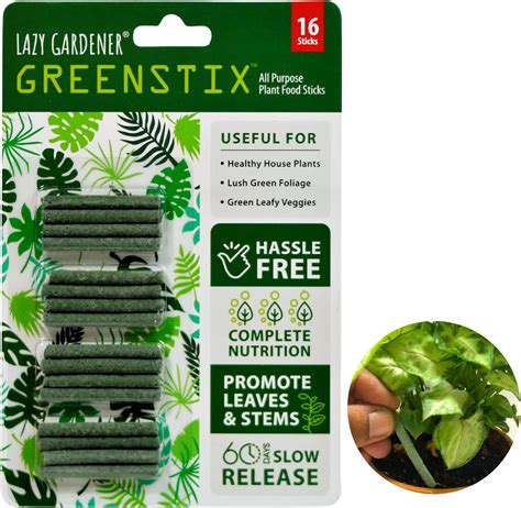 Lazy Gardener GreenStix Plant Food | Natural Magic Stick for Indoor ...
