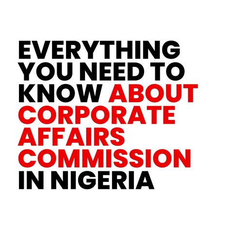 Corporate Affairs Commission Nigeria - All You Need to Know