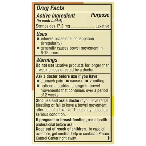 Senokot Extra Strength Laxative Tablets, 36 ct