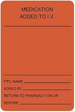 United Ad Label Medication Adding Label, 2" x 3", Permanent Paper Label ...