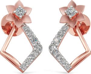 Joyalukkas 18kt Purity Diamond Stud Earring Rose Gold 18kt Stud Earring ...