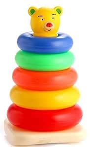 Negi Stacking Teddy Rings for Babies & Toddlers - 5 Rings (Multicolor ...
