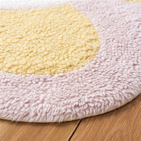 Safavieh Vermont 4 X 4 (ft) Wool Gold/Light Pink Round Indoor Solid ...