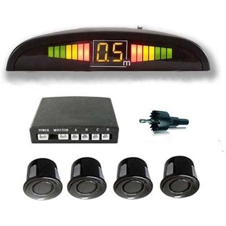 myTVS TPS-38 Reverse Car Parking Sensor LED Display for All Cars (Black ...