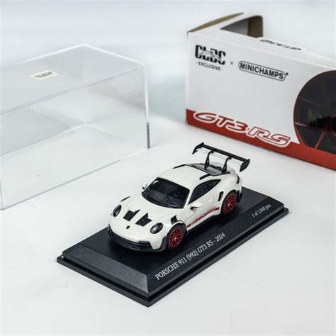 Porsche 911 (992) GT3 RS - 2024 White W Red Decor 1:64 scale model car ...