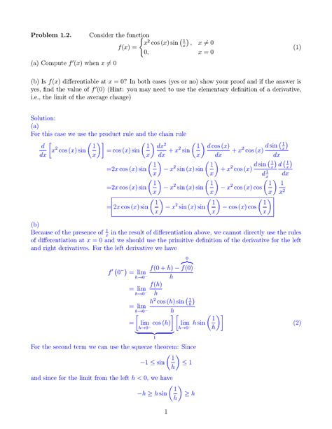 Written assignment-2- Q2 -MATH 144 - Solutions - Problem 1. Consider ...