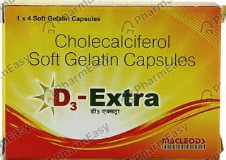 D3 Extra 60000 IU Softgel Capsule (4): Uses, Side Effects, Price ...