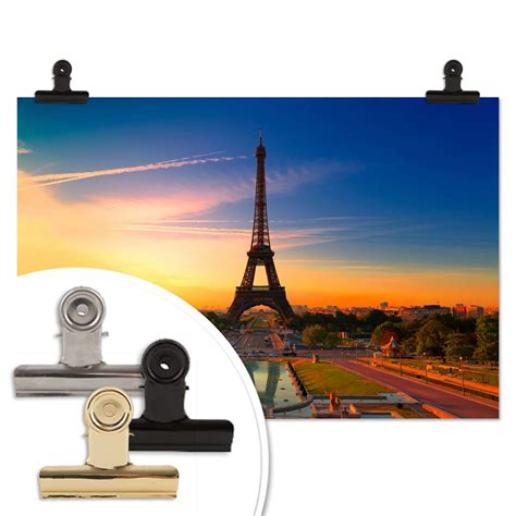 Poster Eiffel Tower at sunset | wall-art.com
