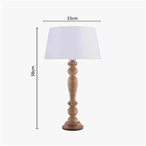 Buy HOMESAKE Wooden Table Lamp from Homesake at just INR 4050.0