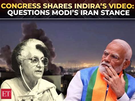Congress targets Modi over Iran response, invokes Indira Gandhi’s 1982 ...