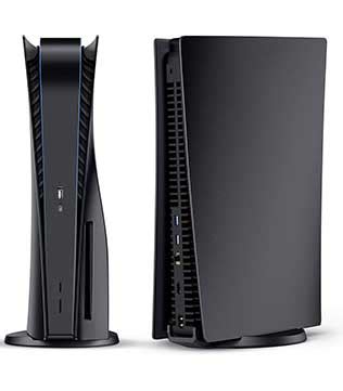 PS5 Console Covers, Midnight Black - GameLoot