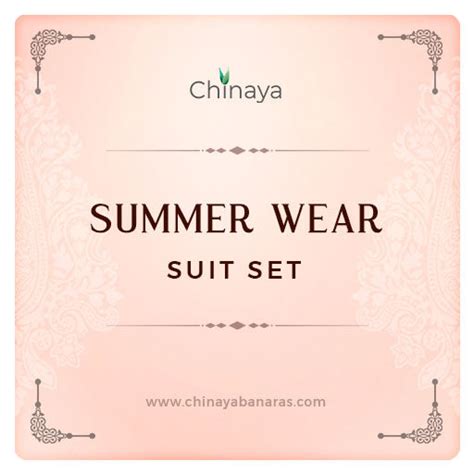 Summer Suit Sets for Women — Organza, Linen & Chanderi – Chinaya Banaras
