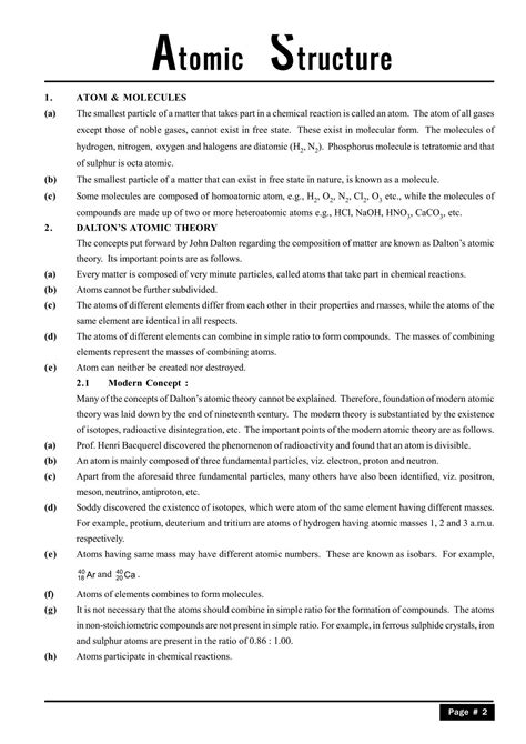 Class 11 Chemistry Chapter 2 Notes : Structure of Atom - eSaral