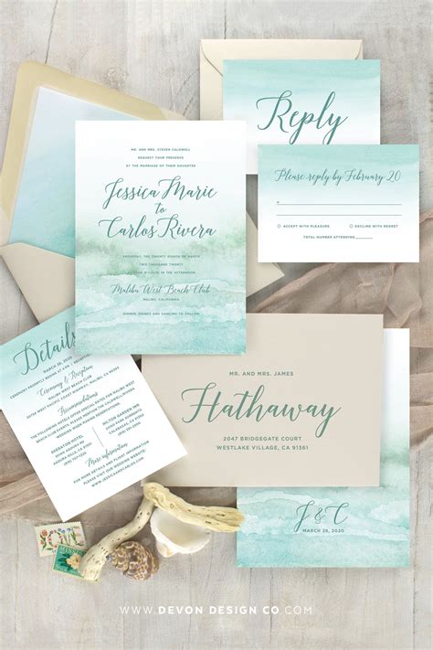 Beach Wedding Invitation Wording - Letter Words Unleashed