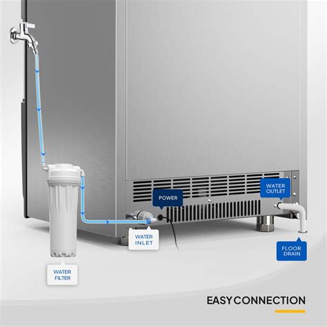 ROVSUN 24" 440 lbs Commercial Ice Machine Under Counter