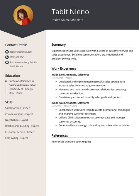 Inside Sales Associate CV: Sample & Guide [Entry Level + Senior Jobs]