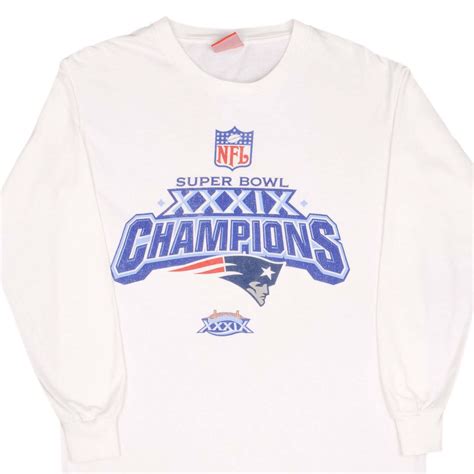 VINTAGE NFL NEW ENGLAND PATRIOTS SUPER BOWL XXXIX CHAMPIONS TEE SHIRT – Vintage rare usa