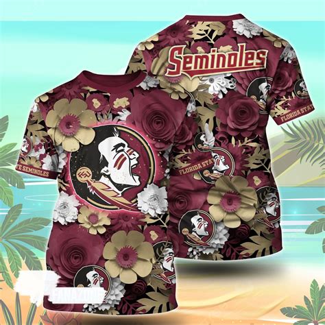 Florida State Seminoles NCAA Floral Tshirt For Fans, Summer Football ...