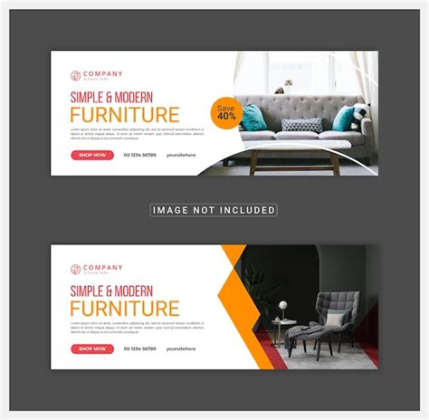 Exklusive Facebook-Cover-Vorlage für den Verkauf von Möbeln | Premium ...