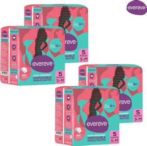 EverEve Ultra Absorbent, Heavy Flow Disposable Period Panties (5 ...