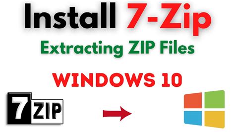 How to Install 7-Zip in Windows 10 (2021) - YouTube