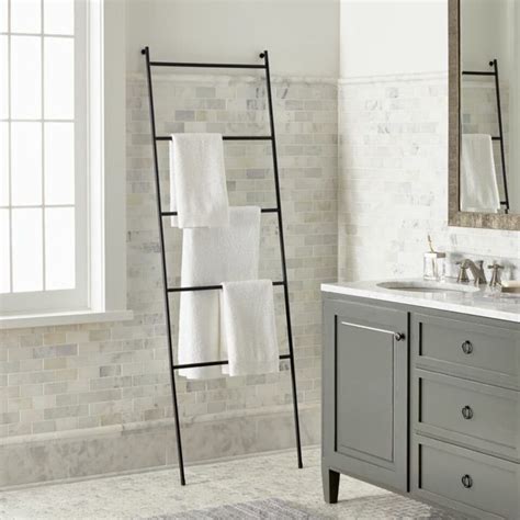 Jackson Black Towel Ladder | Crate and Barrel KSA