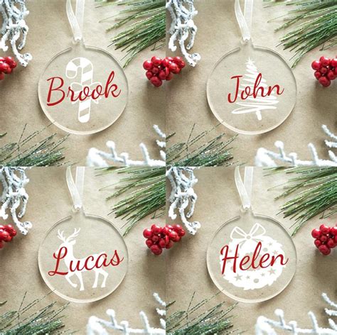 Personalized Acrylic Christmas Ornament/ Custom Christmas Ornament ...