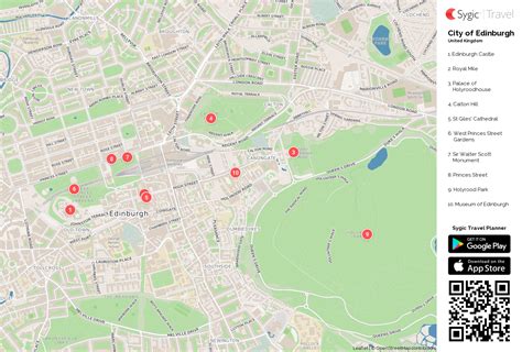 Edinburgh Attractions Map Pdf Free Printable Tourist Map Edinburgh