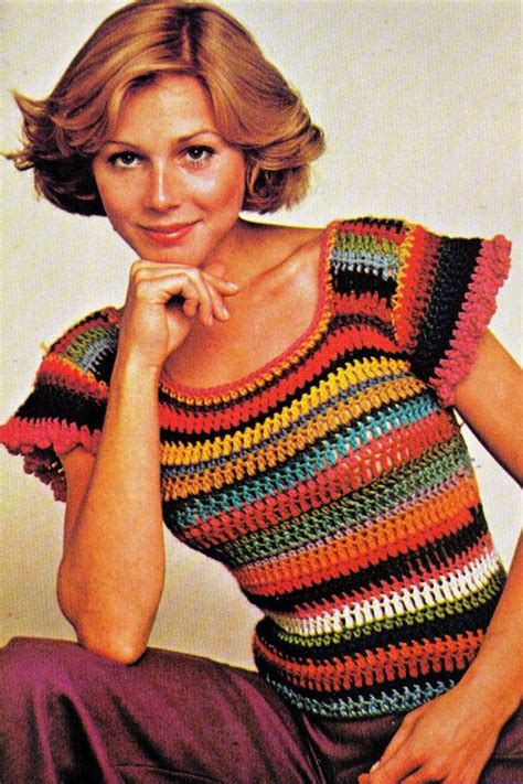 crochet 70s top