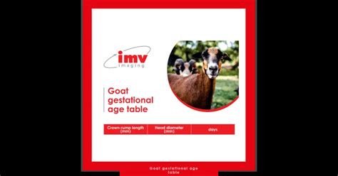 Free Download: Goat gestational age table - IMV Technologies India