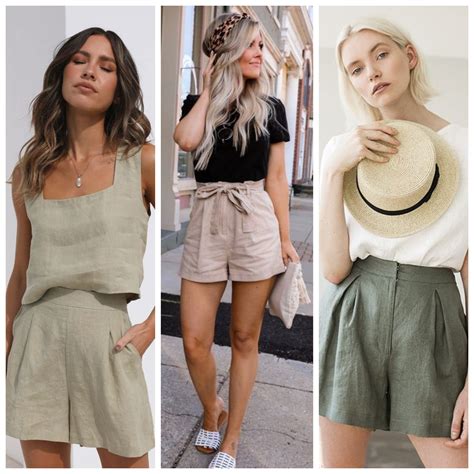 Outfits para mujer con short de lino 2026 - Muy Trendy